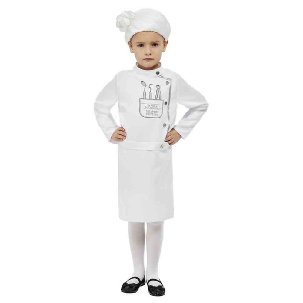 Smiffys - David Walliams Deluxe Demon Dentist Costume Kids - White